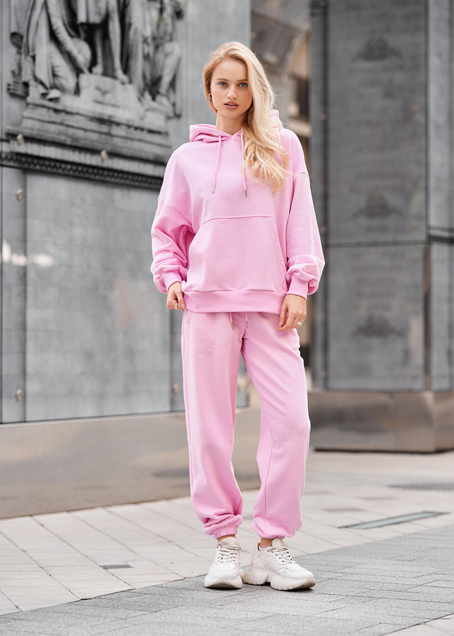 Costum de trening de damă Staff po pink oversize