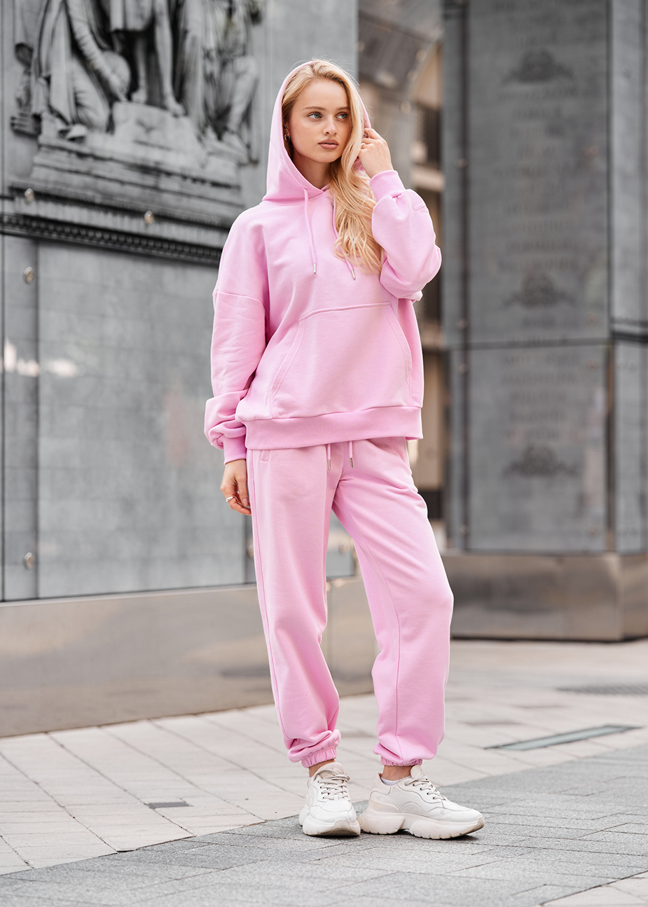 Costum de trening de damă Staff po pink oversize