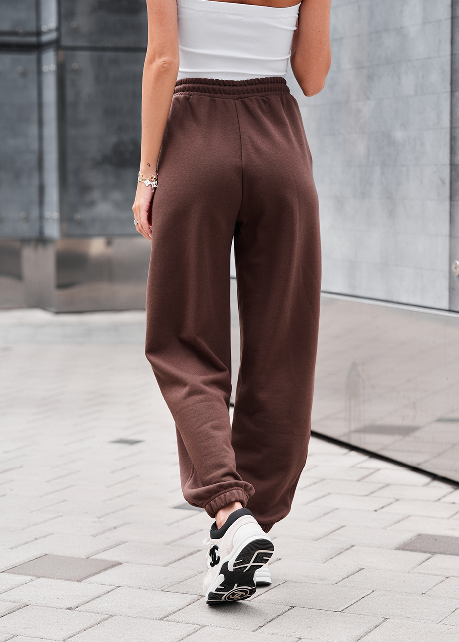 Pantaloni de trening de damă Staff flexi brown