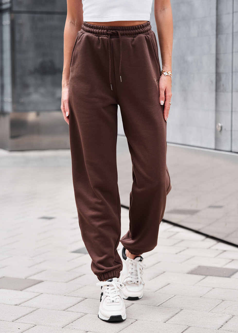 Pantaloni de trening de damă Staff flexi brown