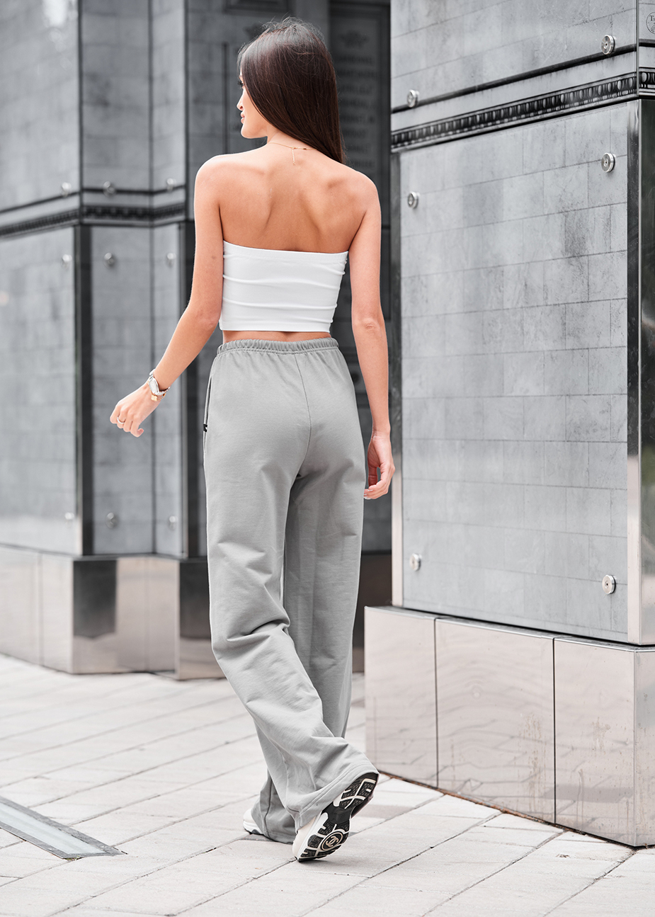Pantaloni de damă Staff pa light gray