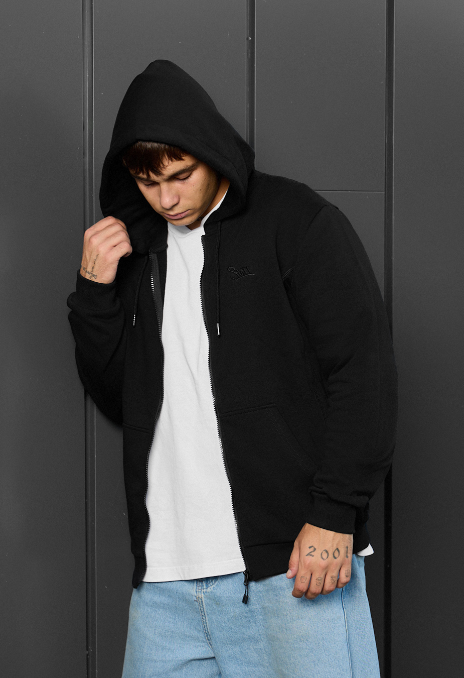 Hanorac Staff zip black logo
