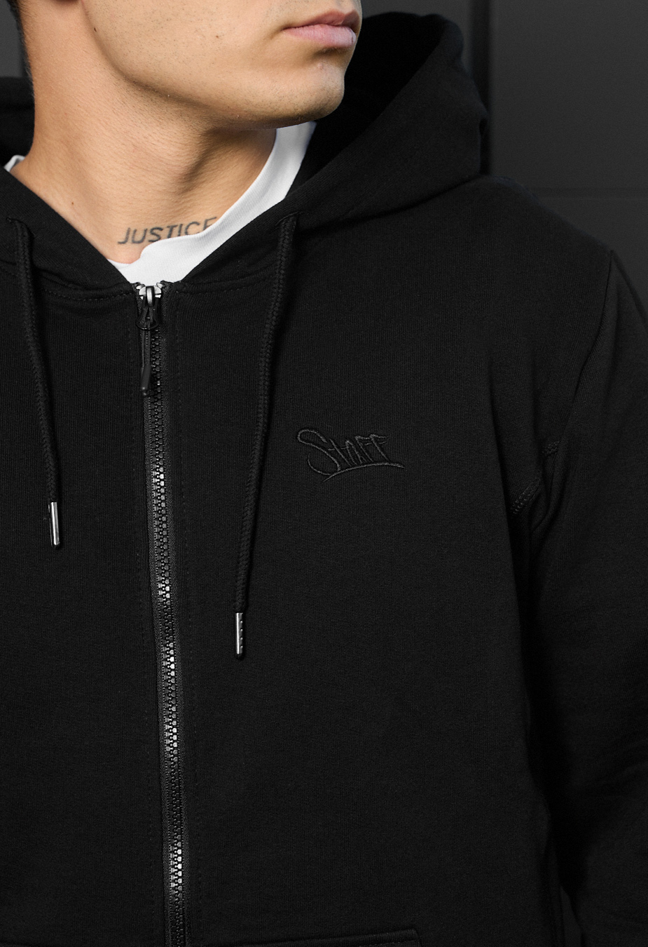 Hanorac Staff zip black logo