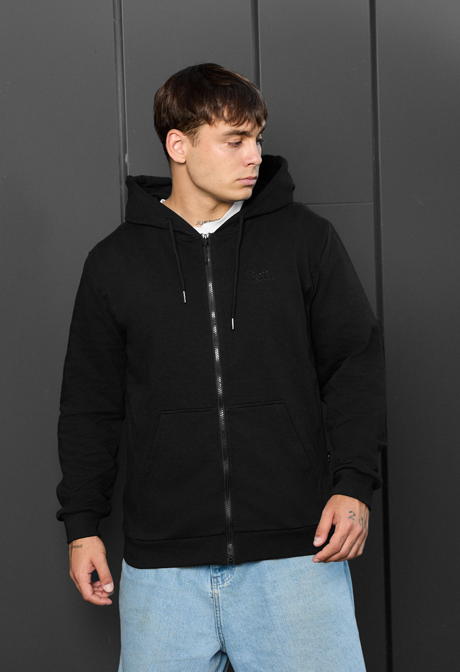 Hanorac Staff zip black logo