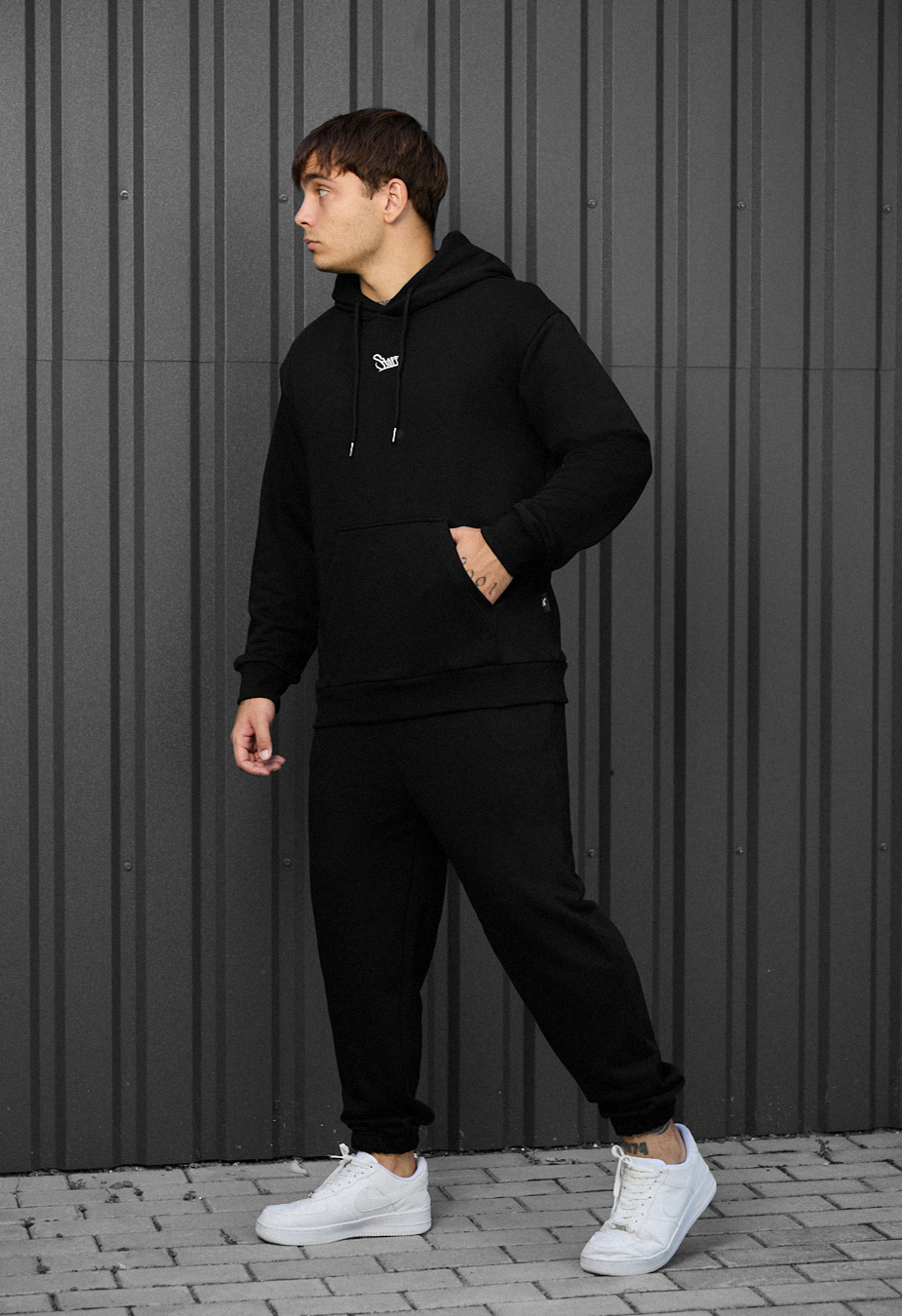 Costum de trening Staff fad black