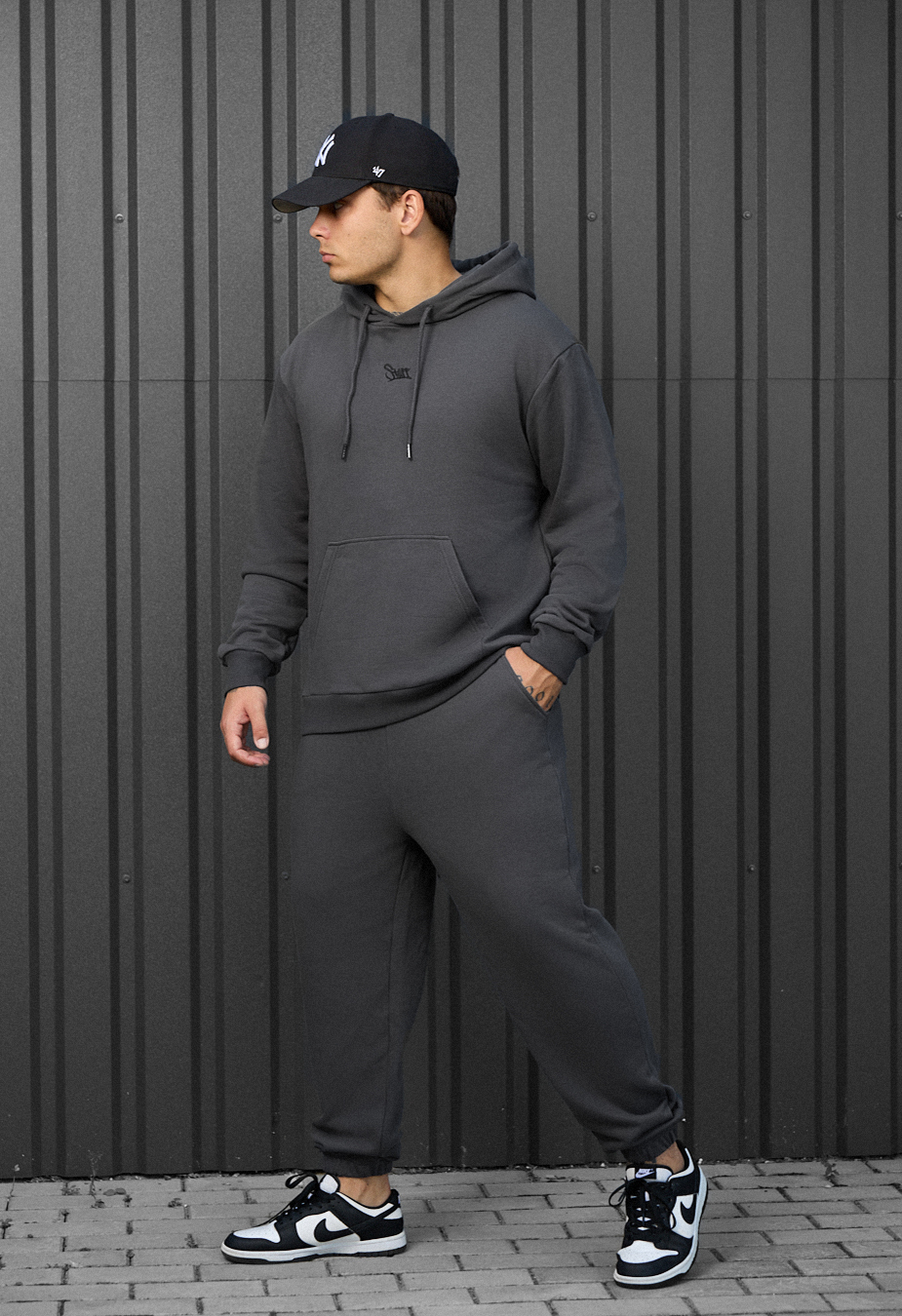 Costum de trening Staff fad dark gray