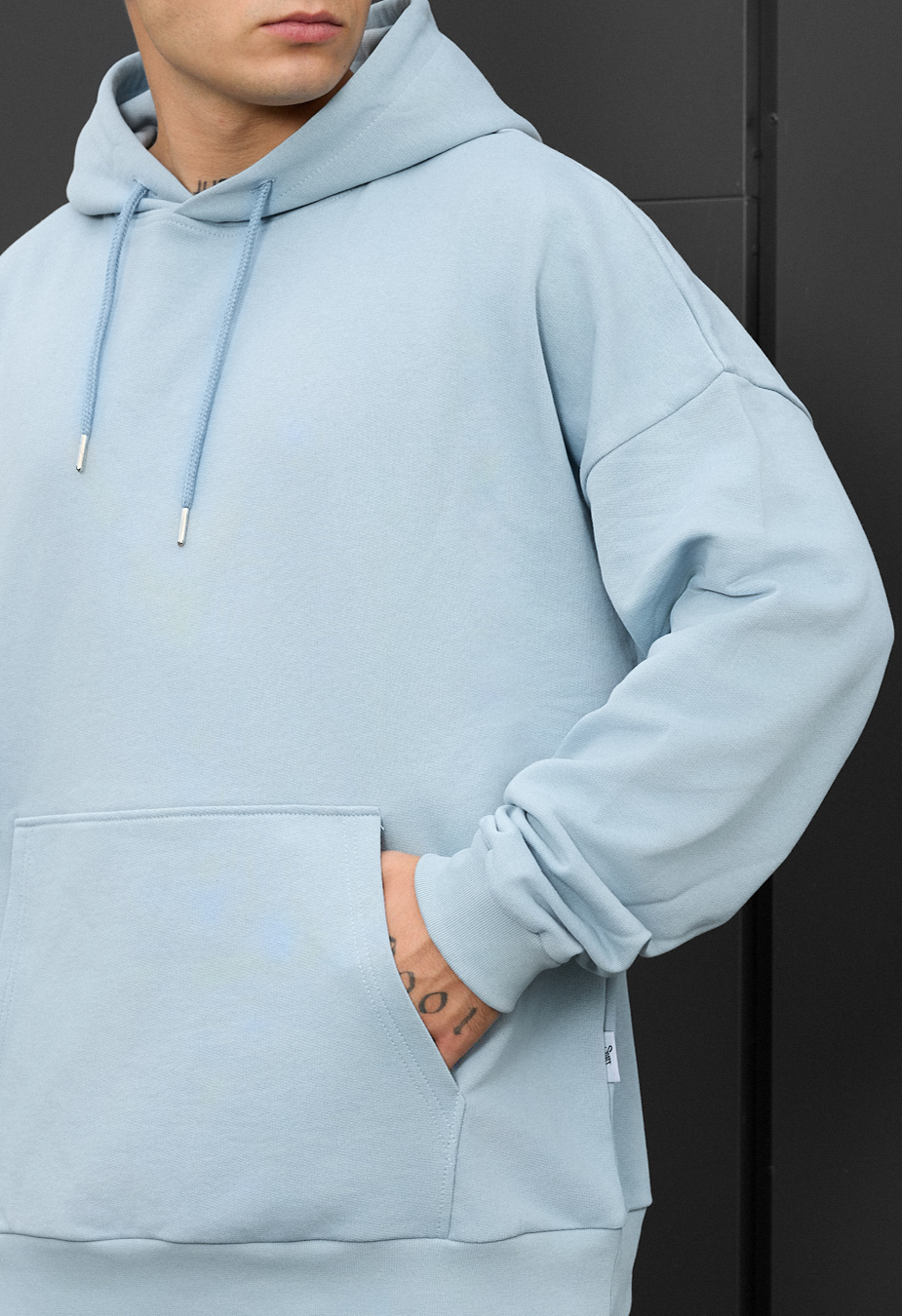 Hanorac Staff light blue oversize
