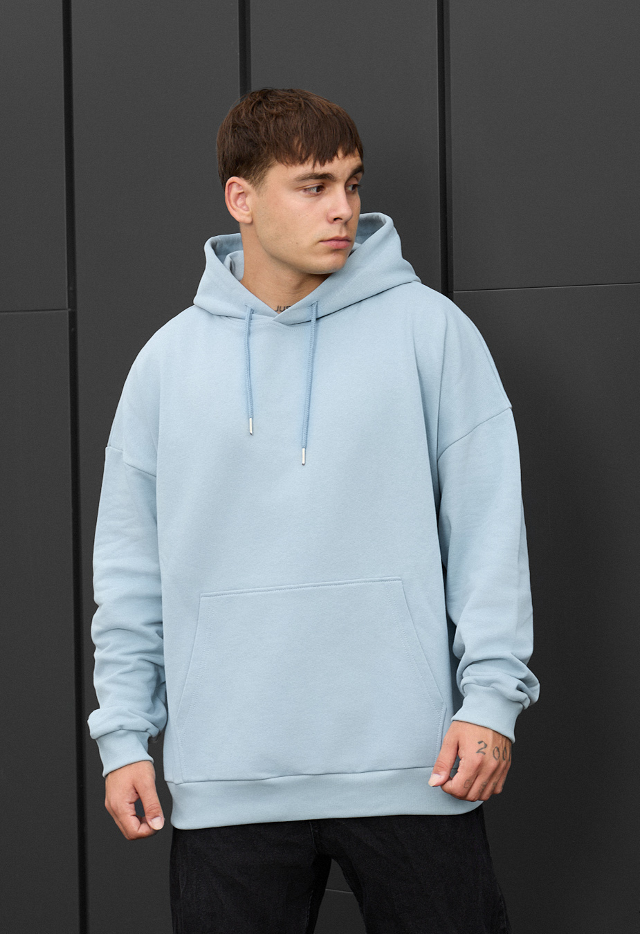Hanorac Staff light blue oversize