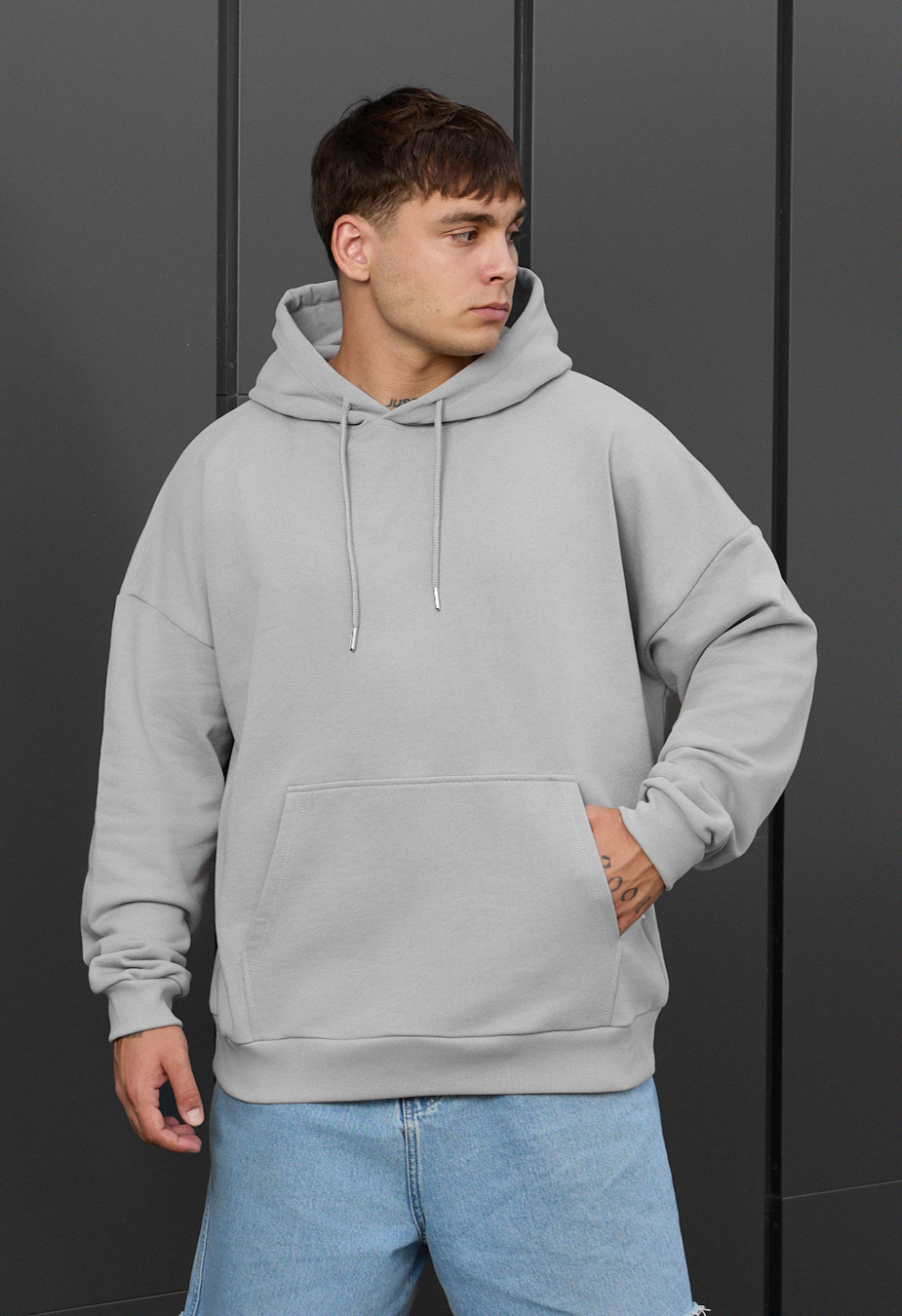Hanorac Staff light gray oversize