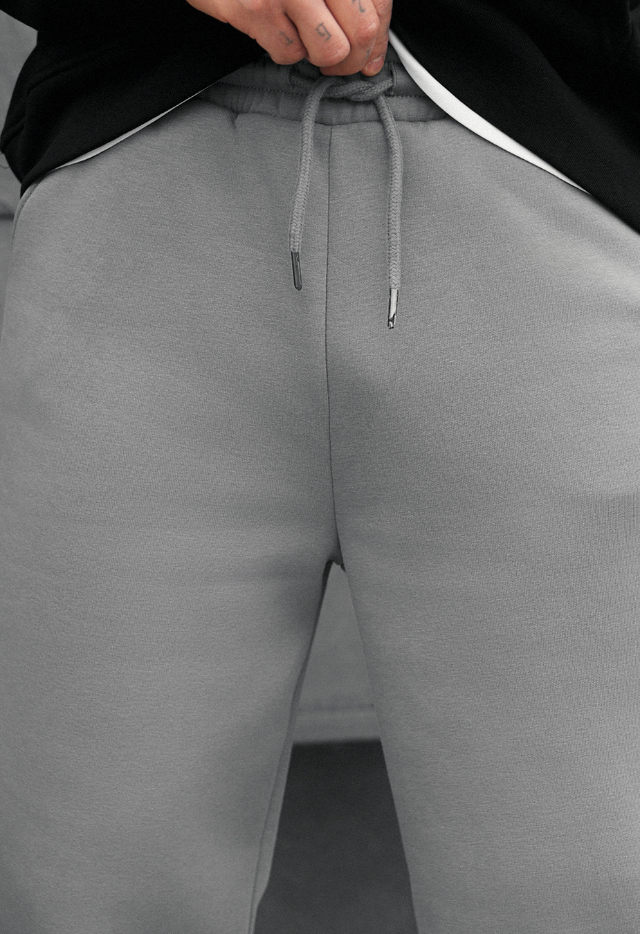 Pantaloni de trening Staff fad gray fleece