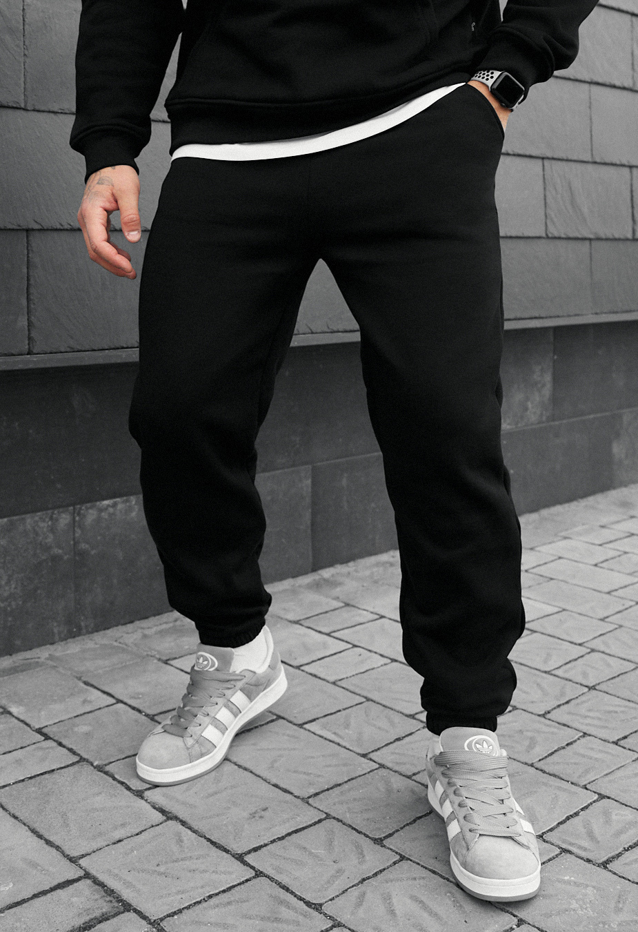 Pantaloni de trening Staff fad black fleece