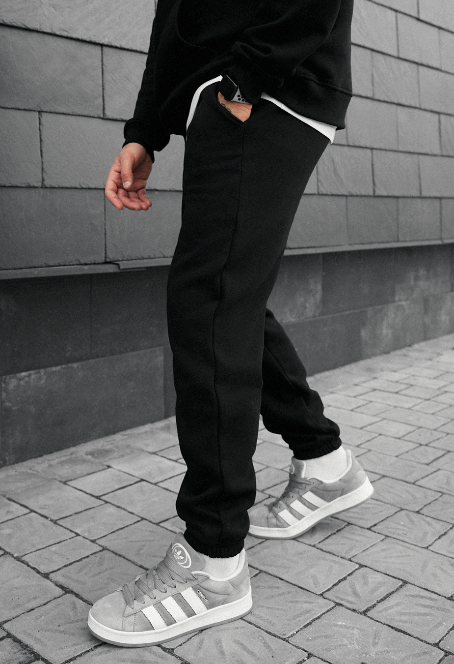 Pantaloni de trening Staff fad black fleece