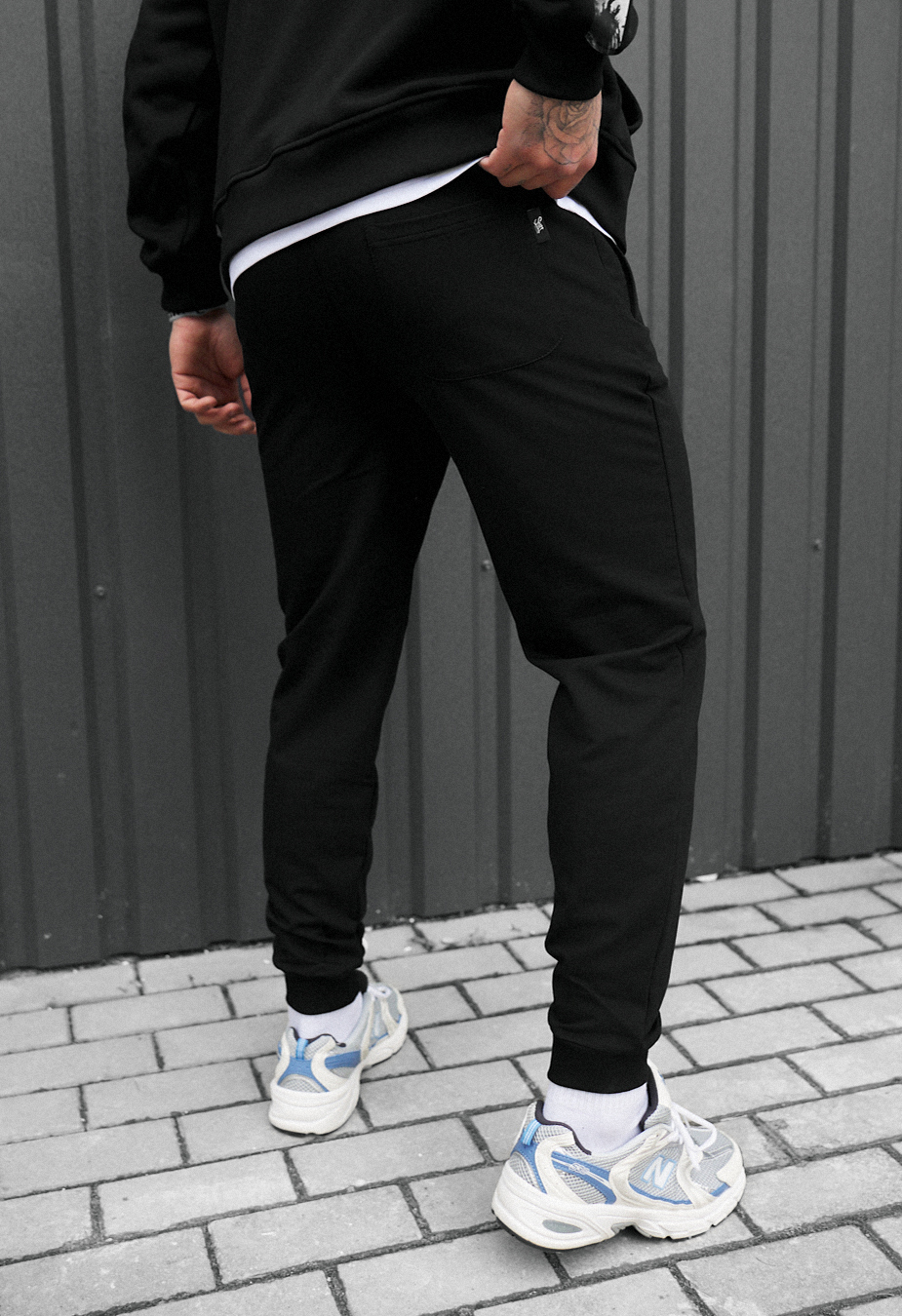Pantaloni de trening Staff go logo black