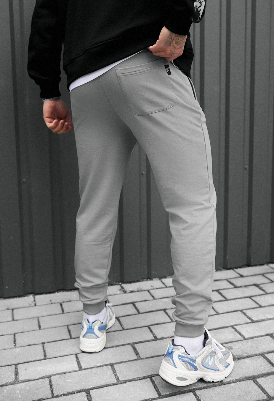 Pantaloni de trening Staff go light gray