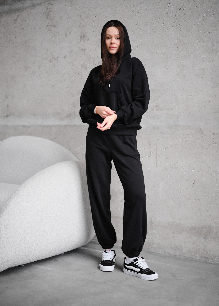 Costum de trening de damă Staff sem black oversize