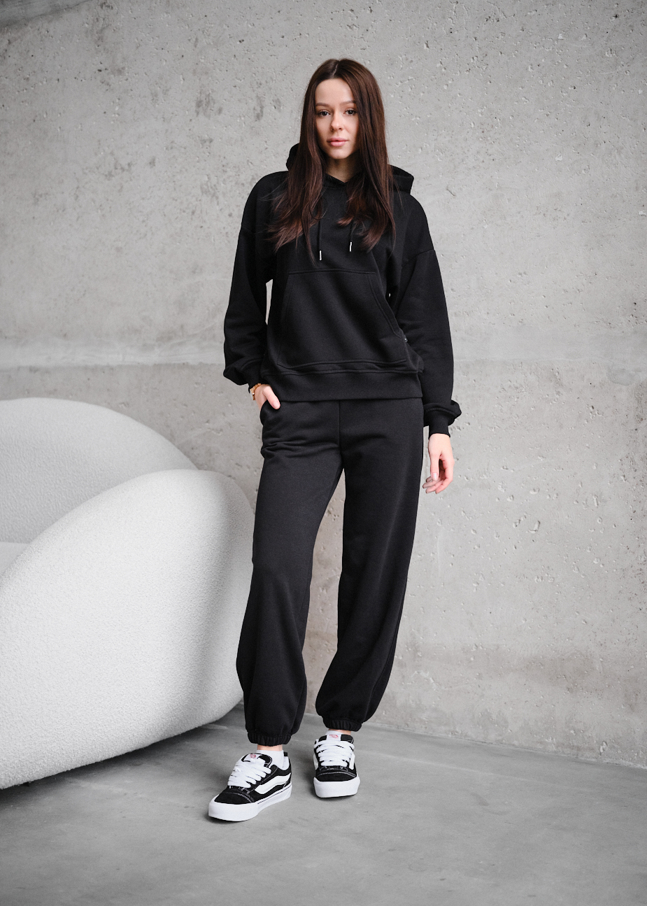 Costum de trening de damă Staff sem black oversize