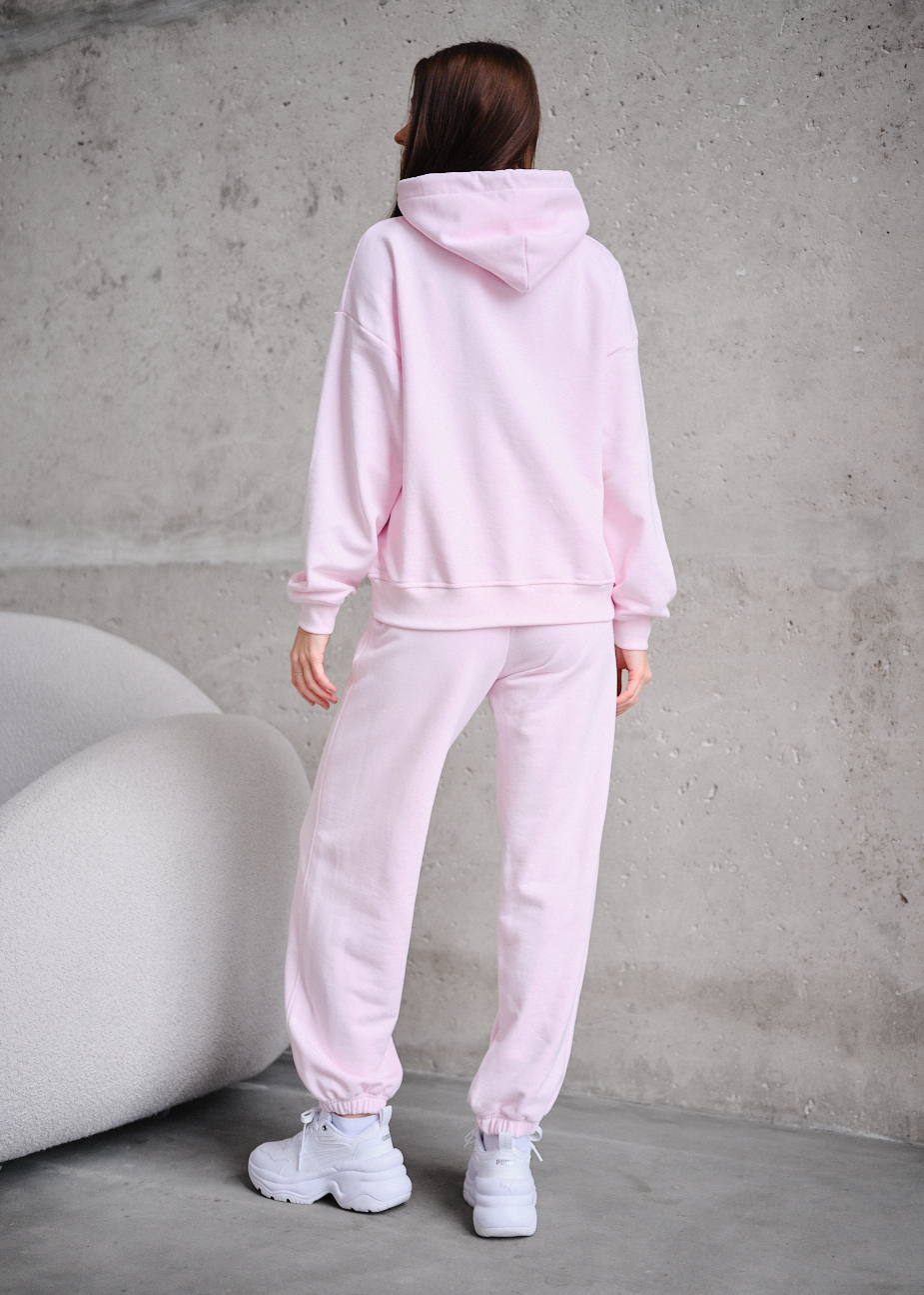 Costum de trening de damă Staff sem light pink oversize