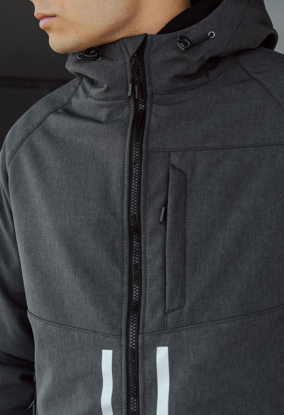 Geacă Staff cu soft shell graphite