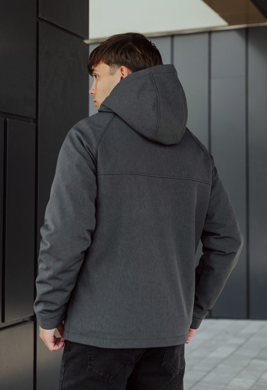 Geacă Staff cu soft shell graphite
