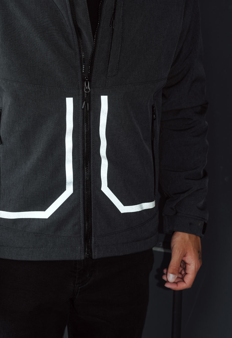Geacă Staff cu soft shell graphite