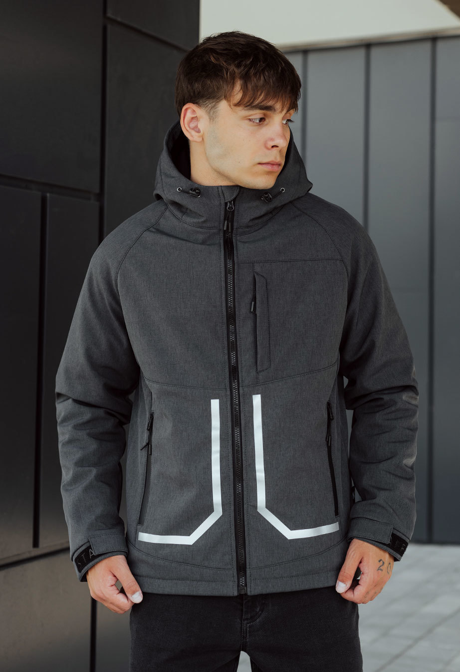 Geacă Staff cu soft shell graphite