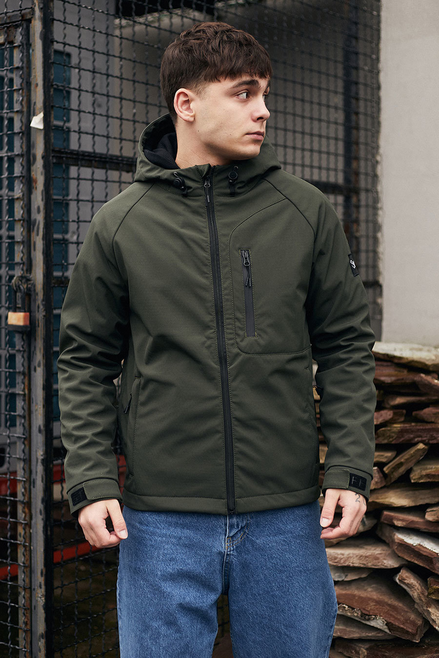 Geacă Staff soft shell re khaki