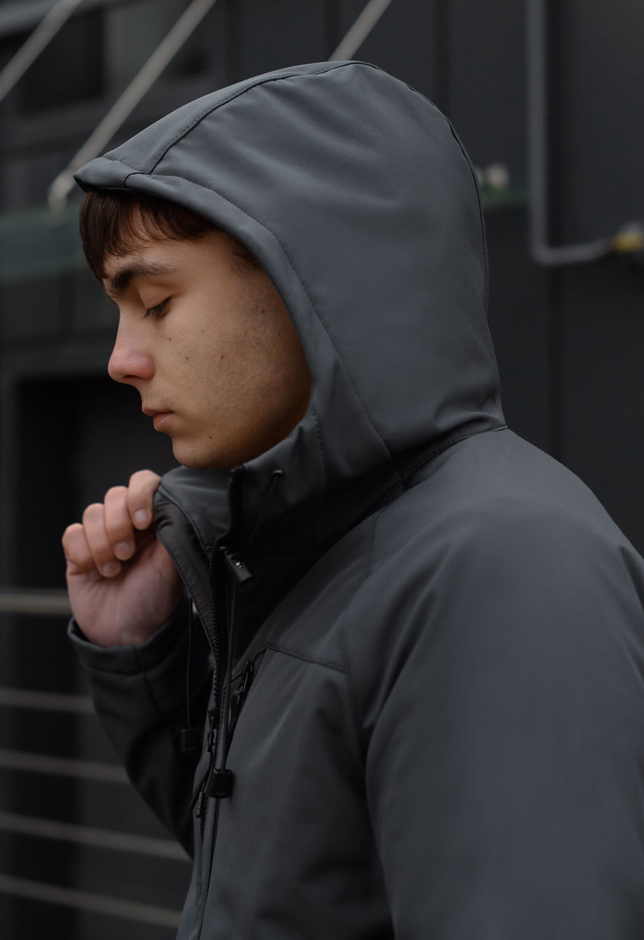 Geacă Staff soft shell ber dark gray