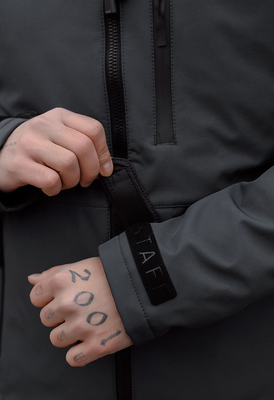 Geacă Staff soft shell ber dark gray