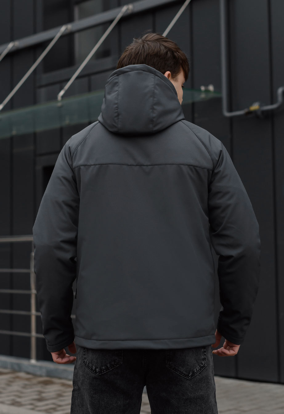 Geacă Staff soft shell ber dark gray