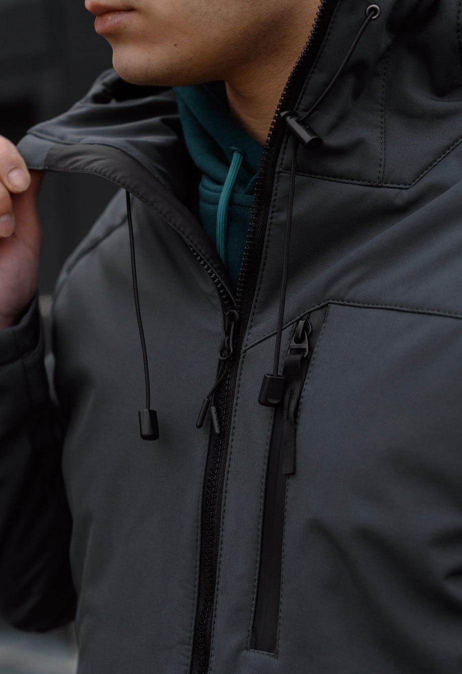 Geacă Staff soft shell ber dark gray