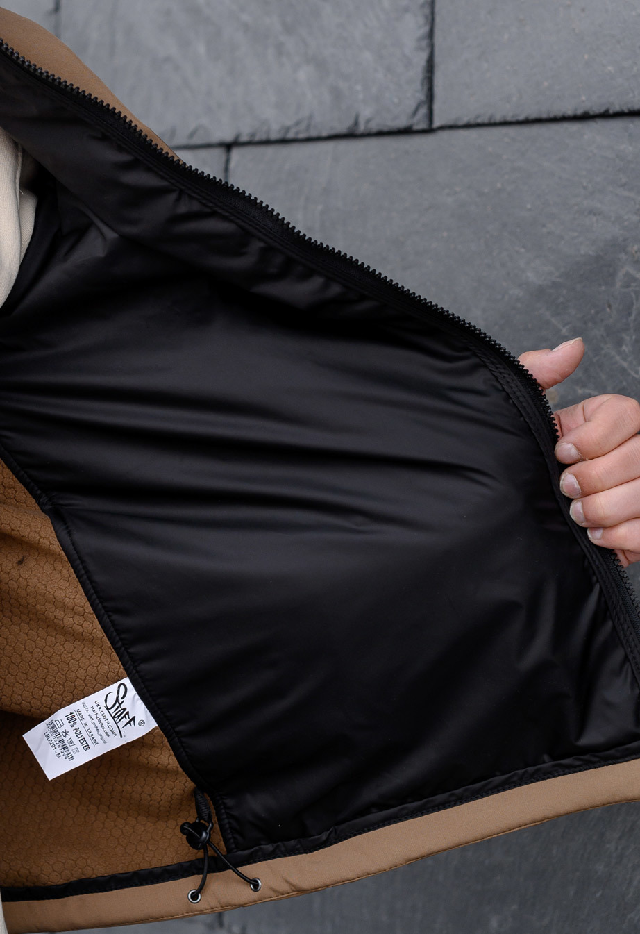 Geacă Staff soft shell ob beige & black