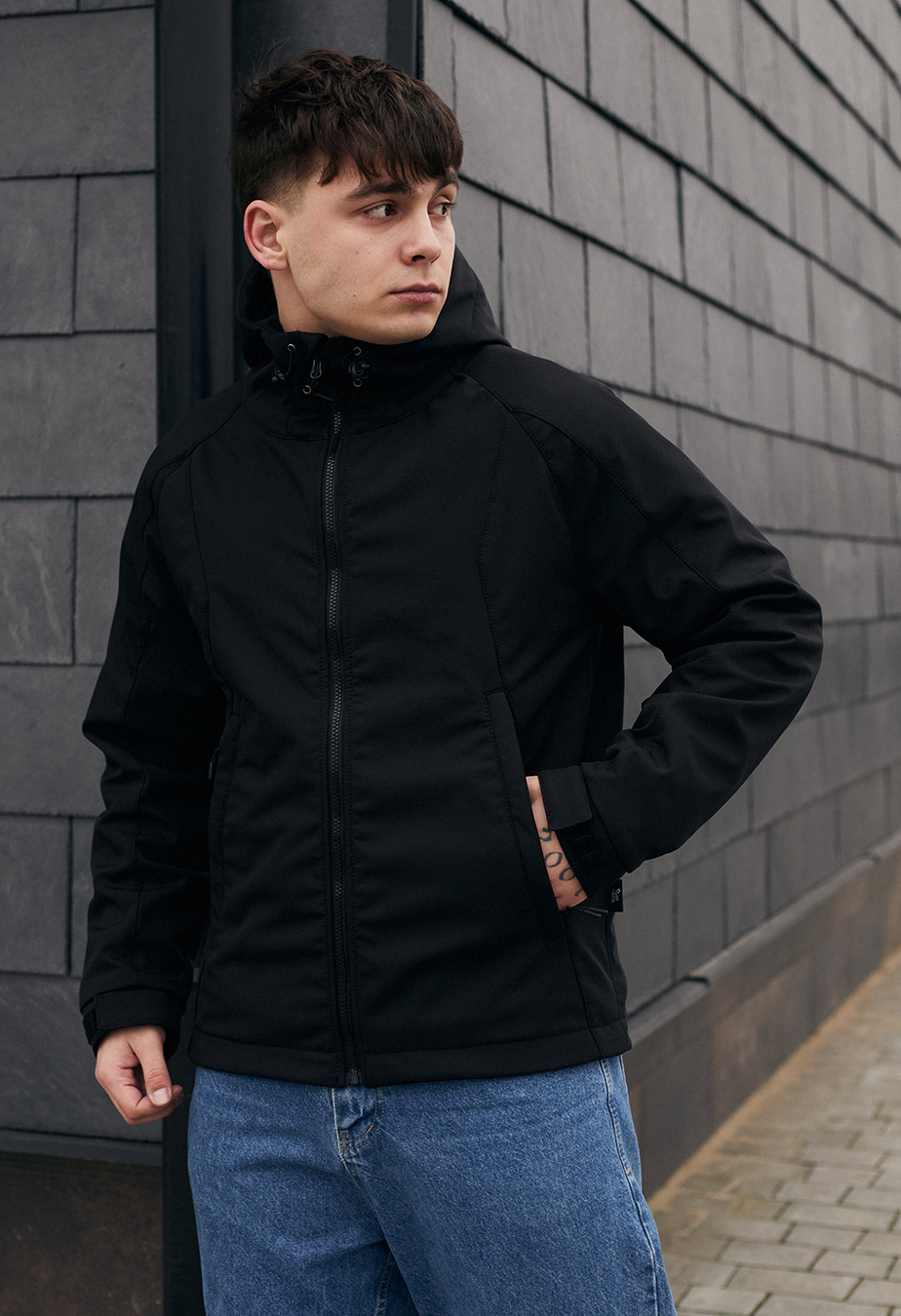 Geacă Staff soft shell ob black