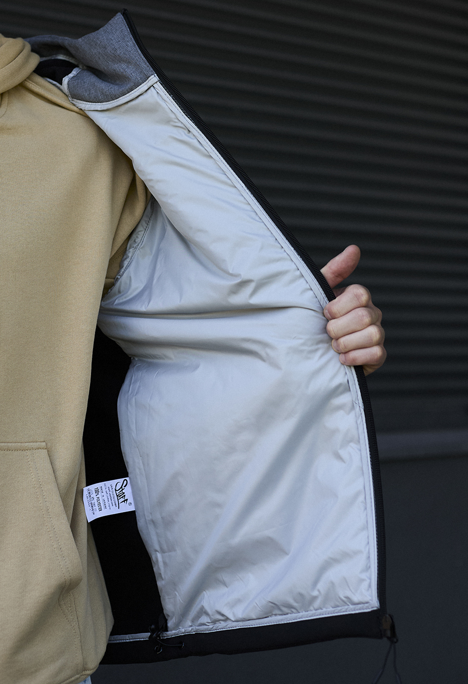 Geacă Staff soft shell bo gray melange & black