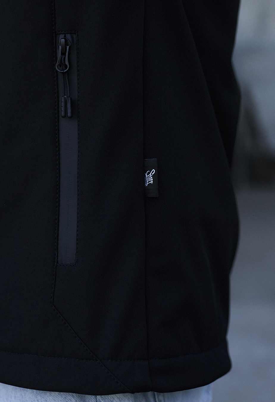 Geacă Staff soft shell bo gray melange & black