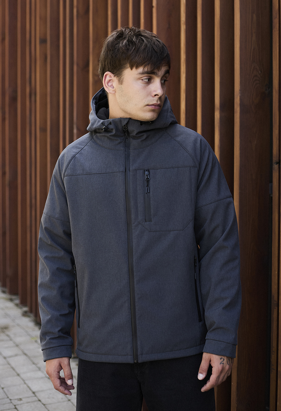 Geacă Staff soft shell bo gray