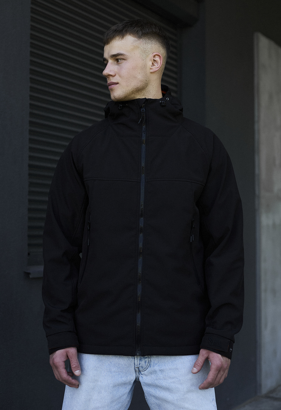 Geacă Staff soft shell pu black