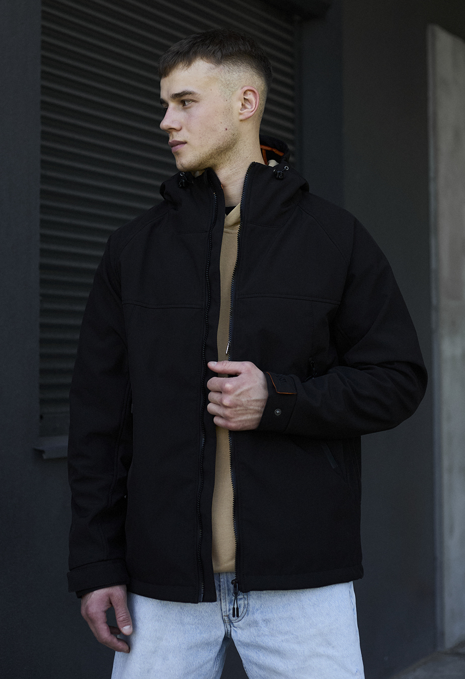 Geacă Staff soft shell pu black