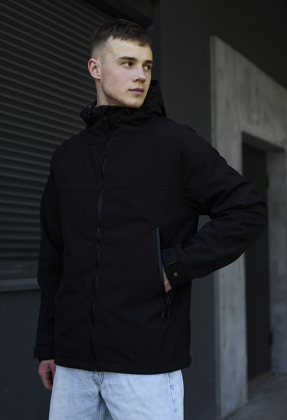 Geacă Staff soft shell pu black