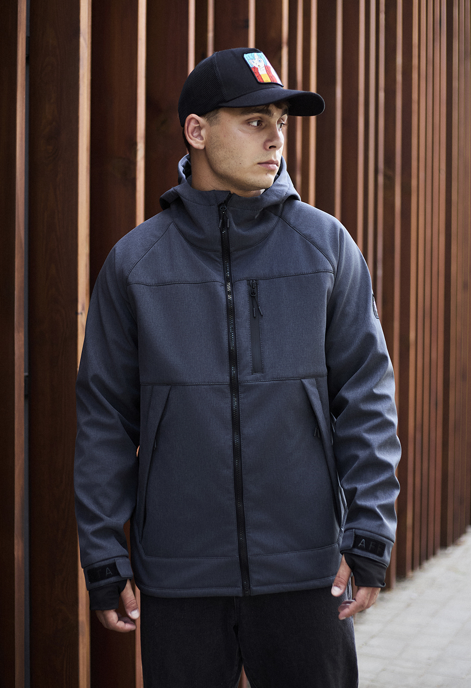 Geacă Staff soft shell lokk gray