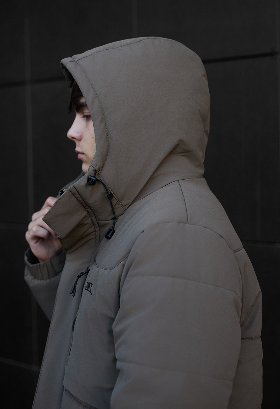 Geacă de iarnă Staff golu dark khaki