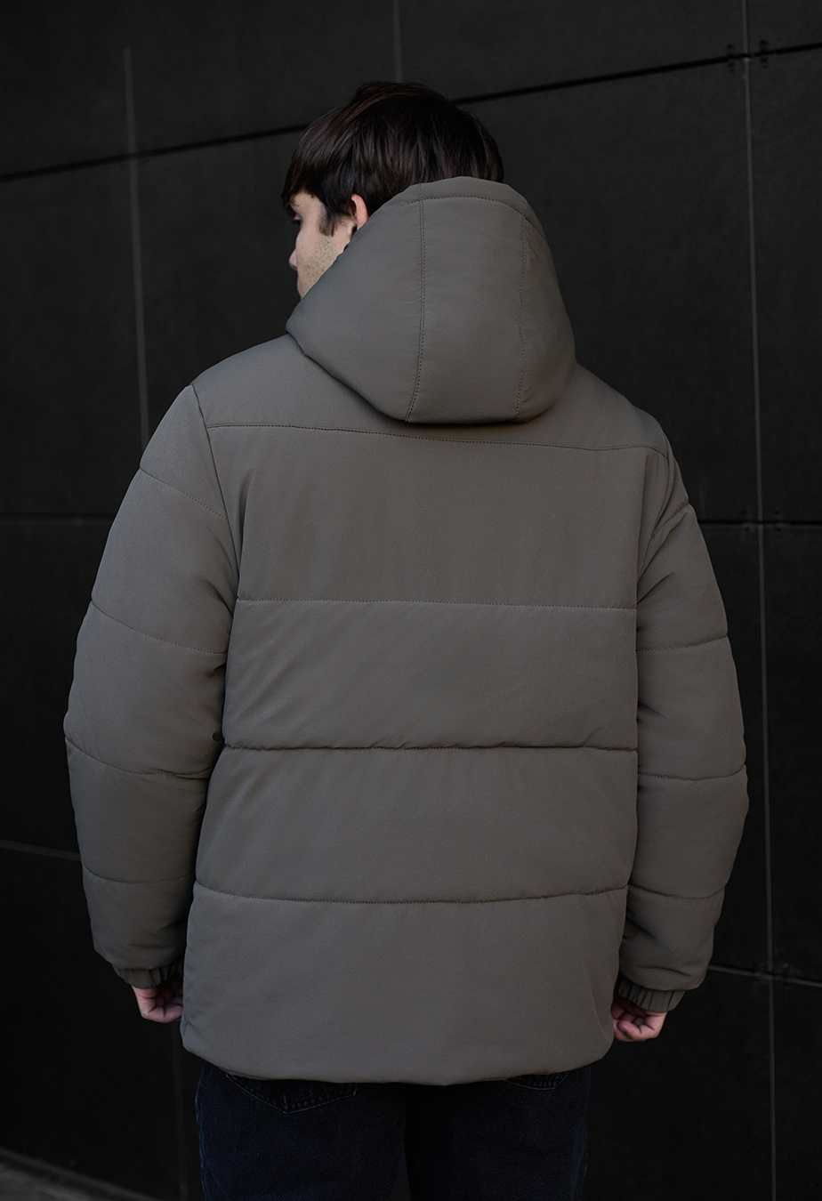 Geacă de iarnă Staff golu dark khaki