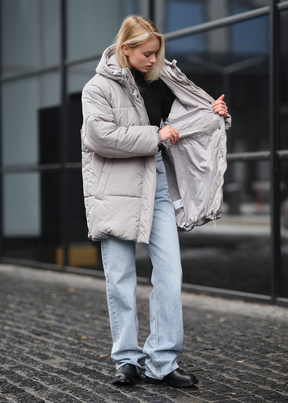 Geacă de iarnă de damă Staff di light gray