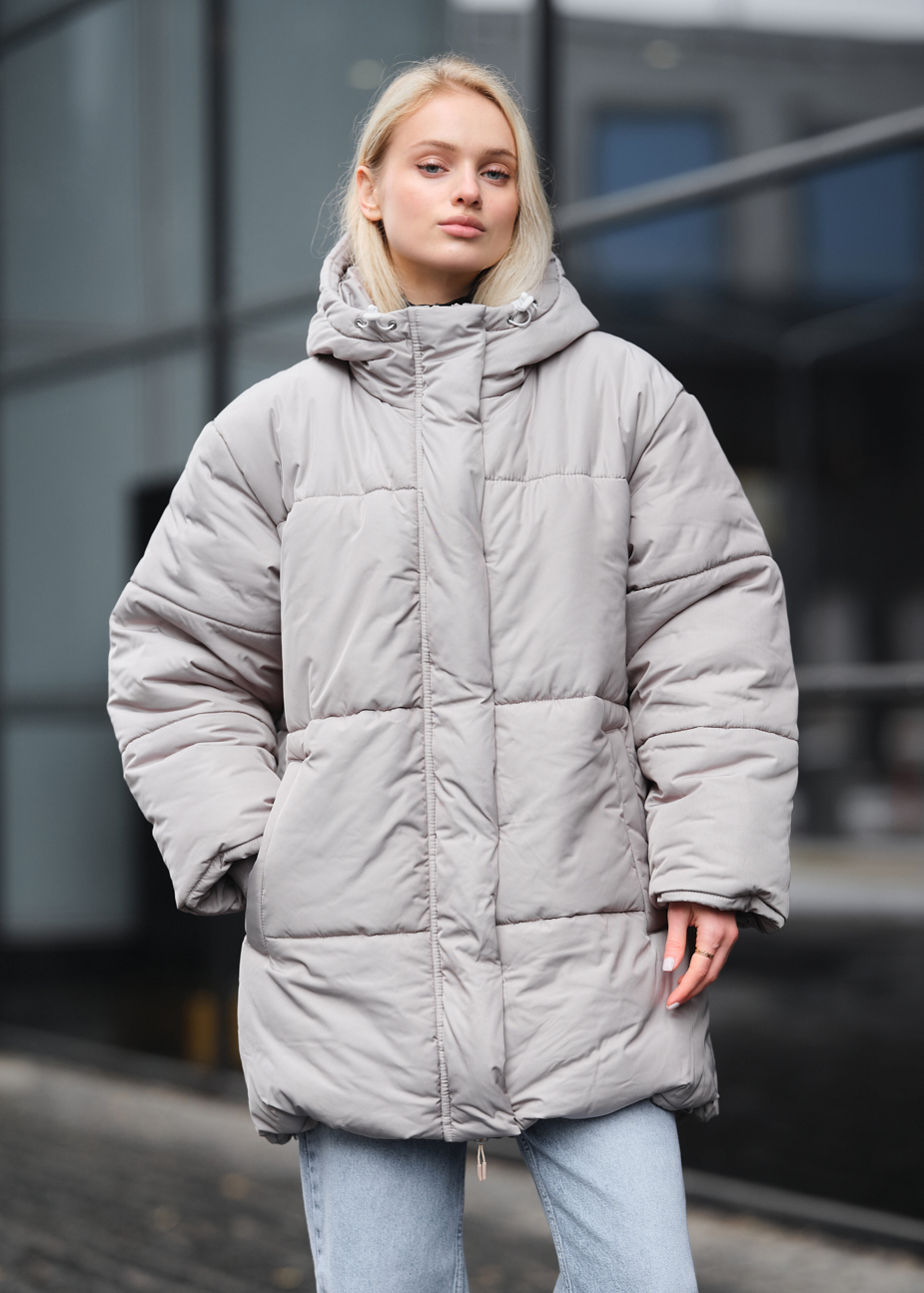 Geacă de iarnă de damă Staff di light gray