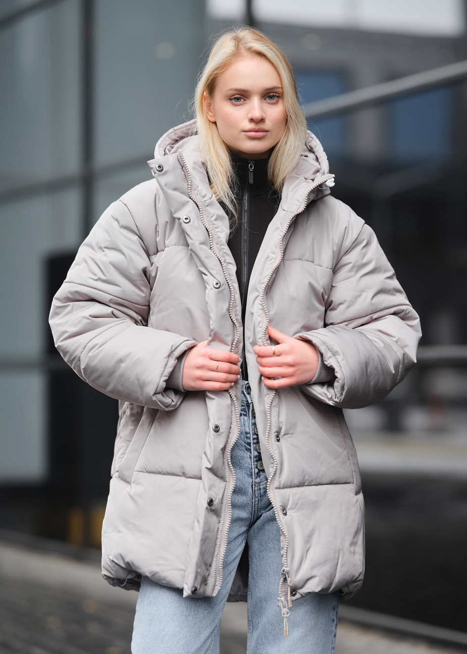Geacă de iarnă de damă Staff di light gray