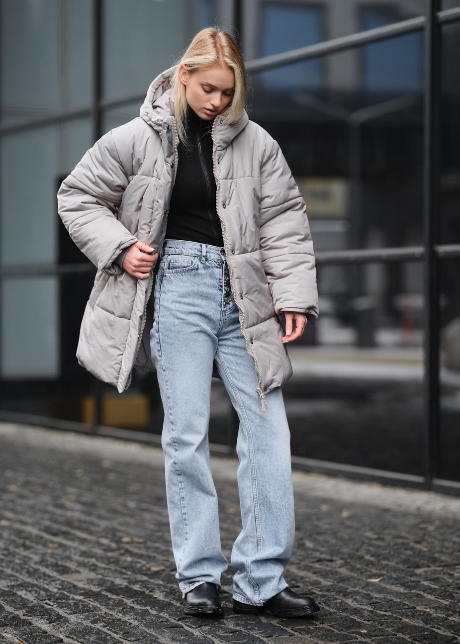 Geacă de iarnă de damă Staff di light gray