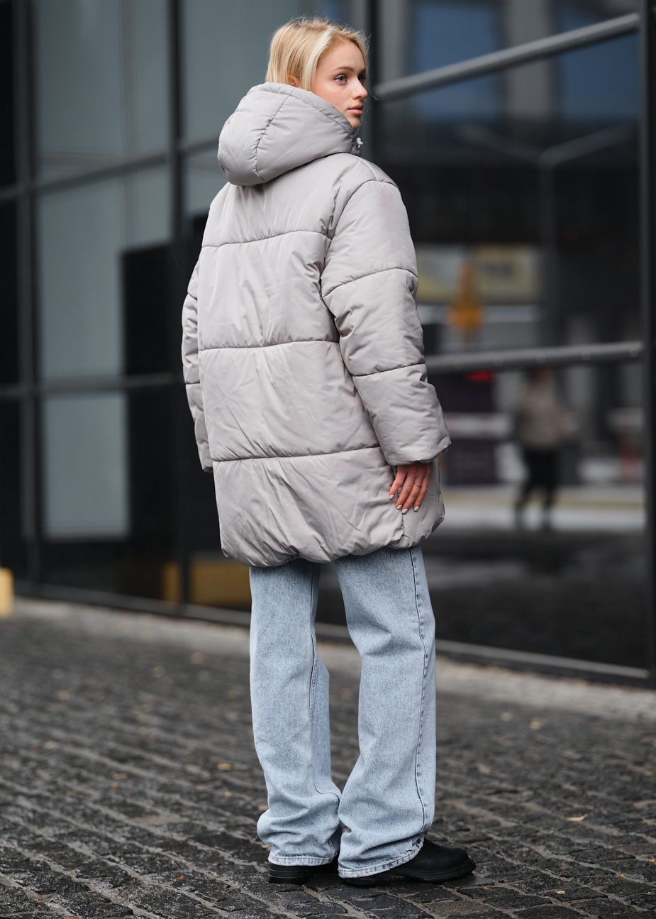 Geacă de iarnă de damă Staff di light gray