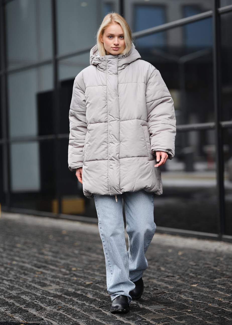 Geacă de iarnă de damă Staff di light gray