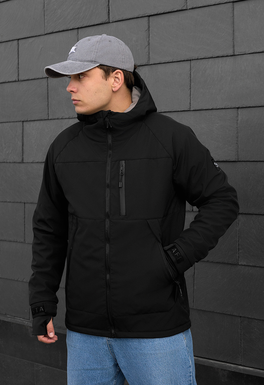 Geacă Staff soft shell lokk black