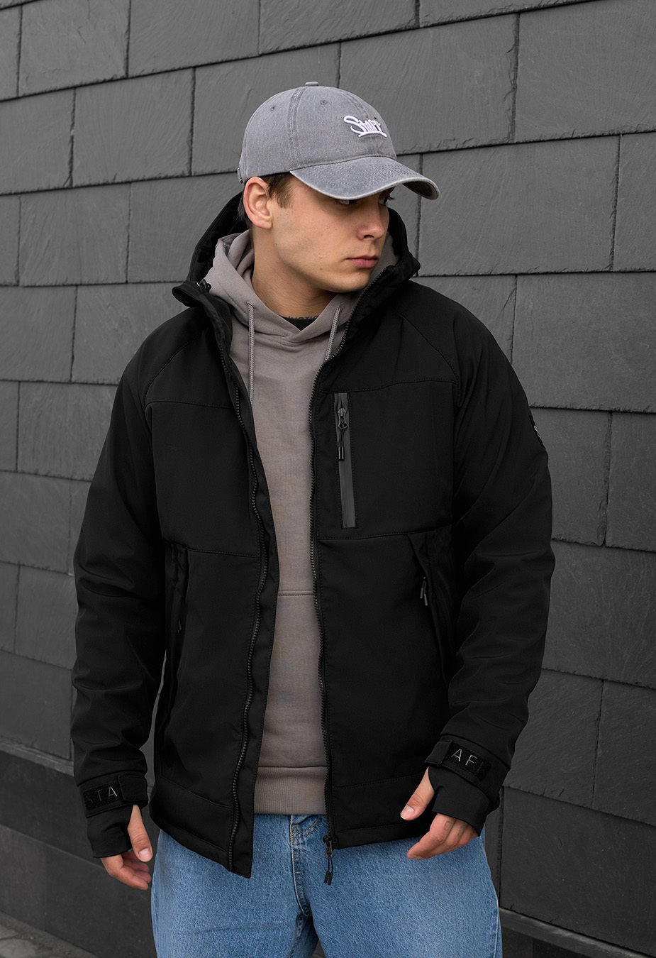 Geacă Staff soft shell lokk black