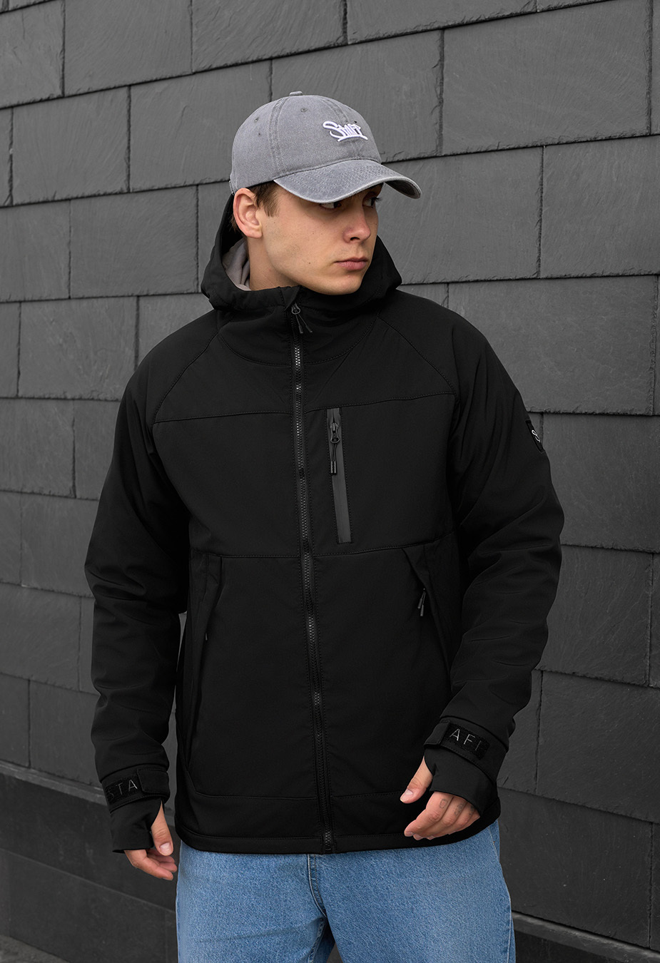 Geacă Staff soft shell lokk black